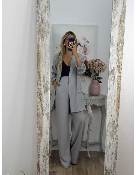 Traje de chaqueta Chiara gris