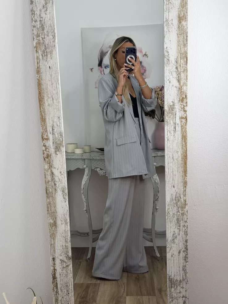 Traje de chaqueta Chiara gris