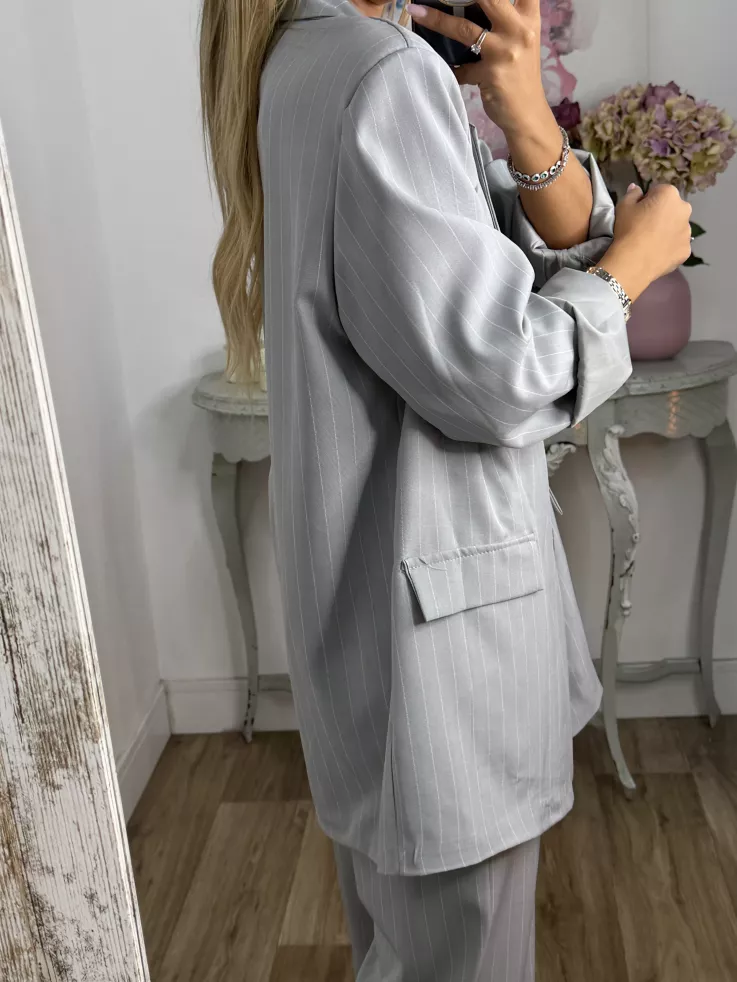 Traje de chaqueta Chiara gris