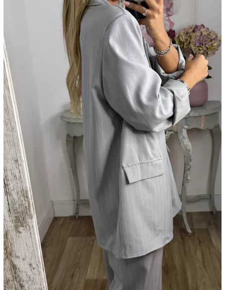 Traje de chaqueta Chiara gris