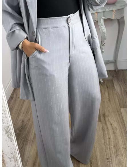 Traje de chaqueta Chiara gris