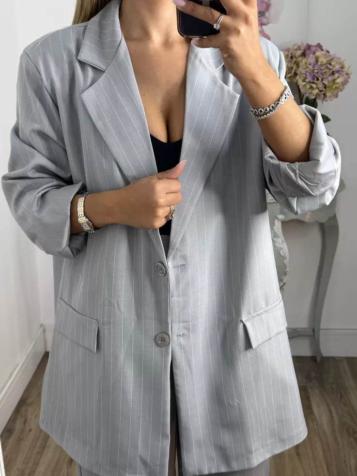Traje de chaqueta Chiara gris