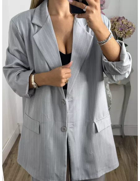 Traje de chaqueta Chiara gris