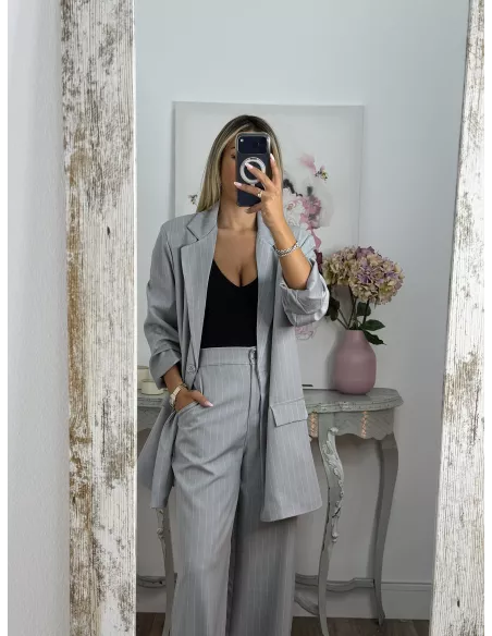 Traje de chaqueta Chiara gris