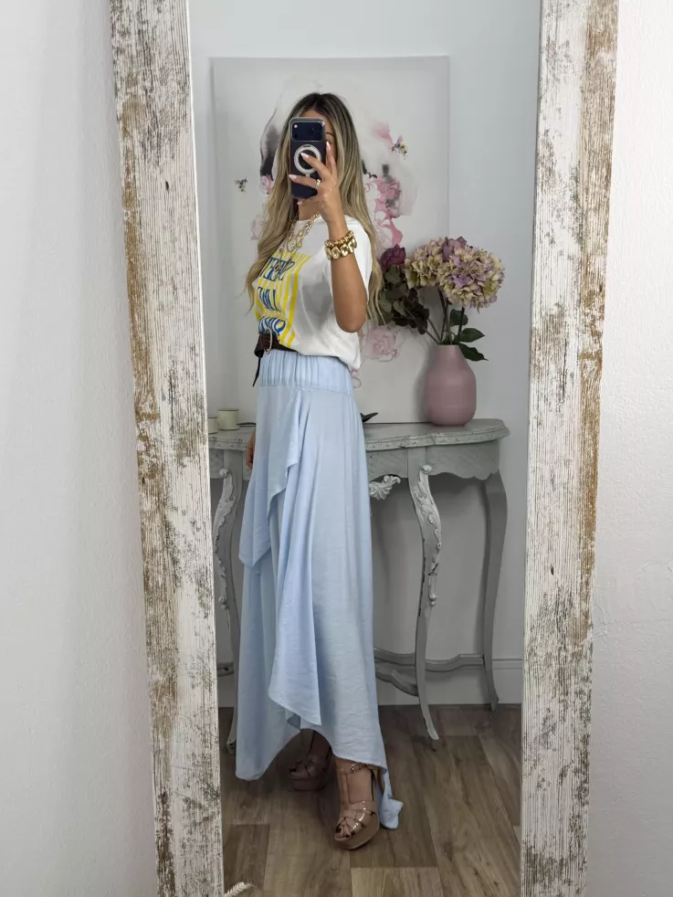Falda Marea azul