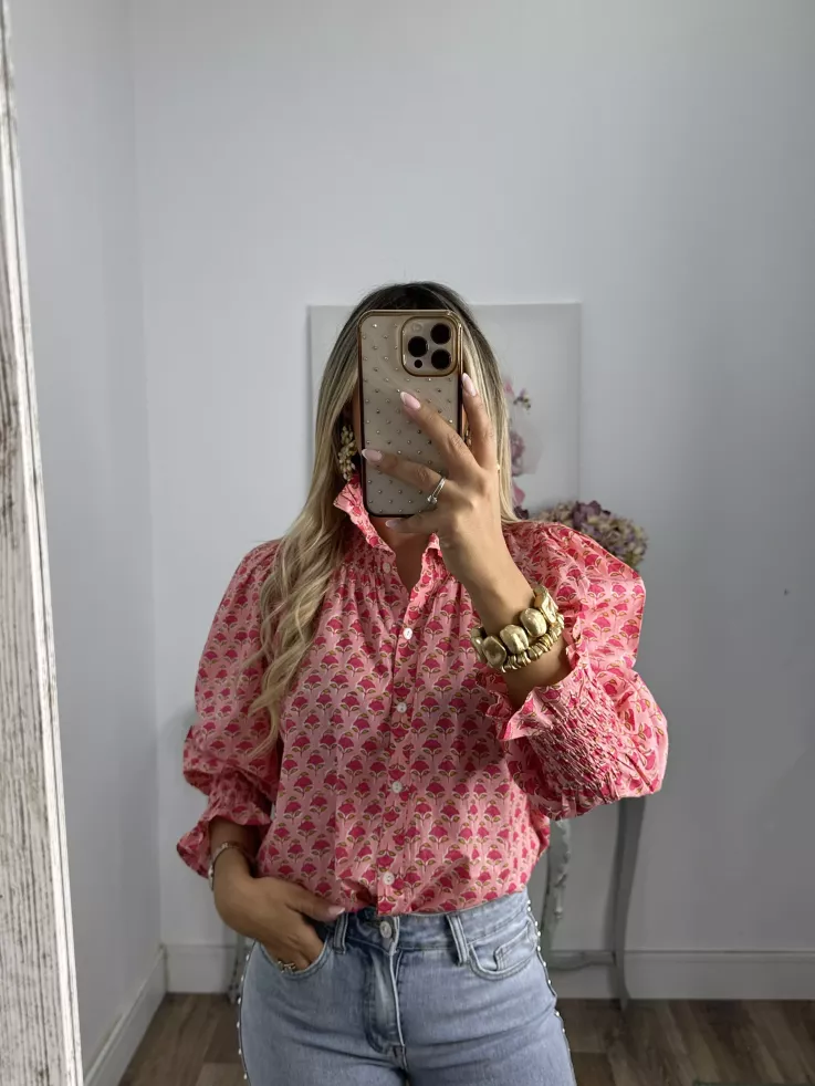 Camisa Rosalia rosa