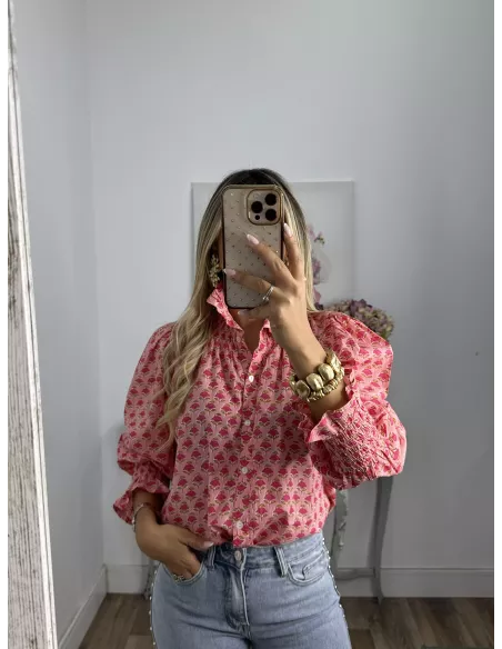 Camisa Rosalia rosa