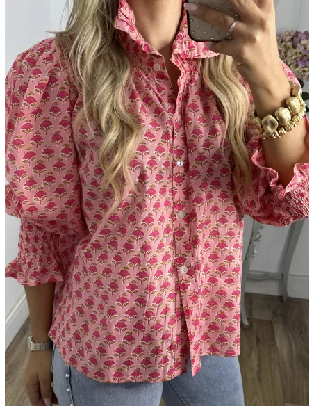Camisa Rosalia rosa
