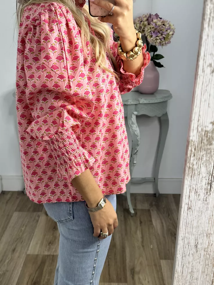 Camisa Rosalia rosa