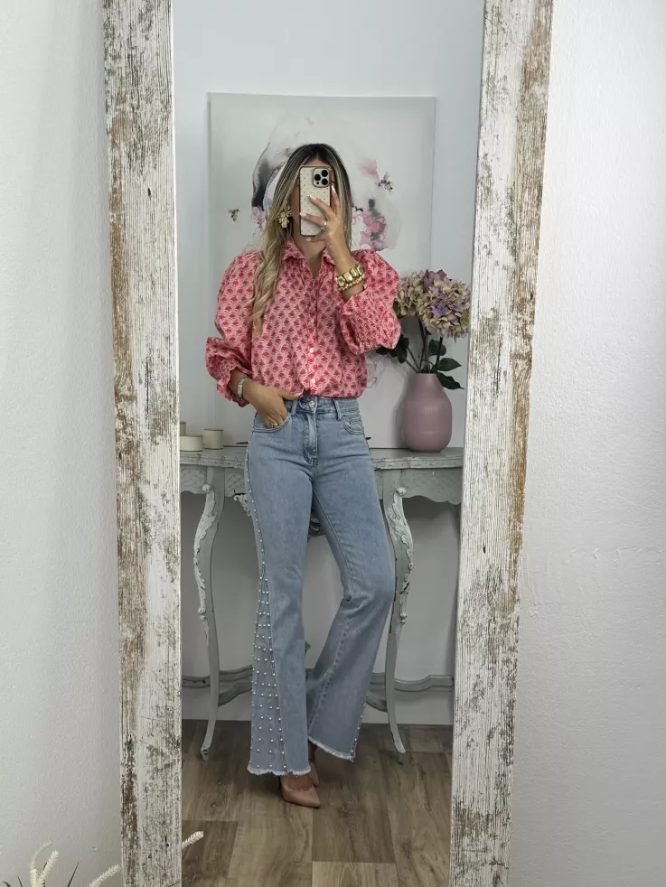 Camisa Rosalia rosa