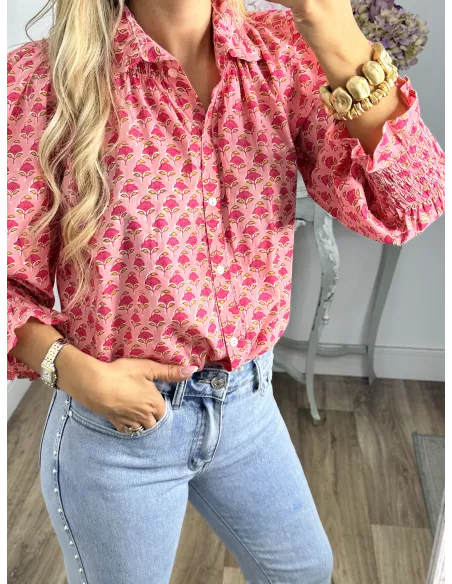 Camisa Rosalia rosa