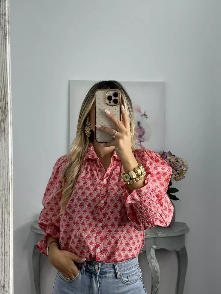 Camisa Rosalia rosa