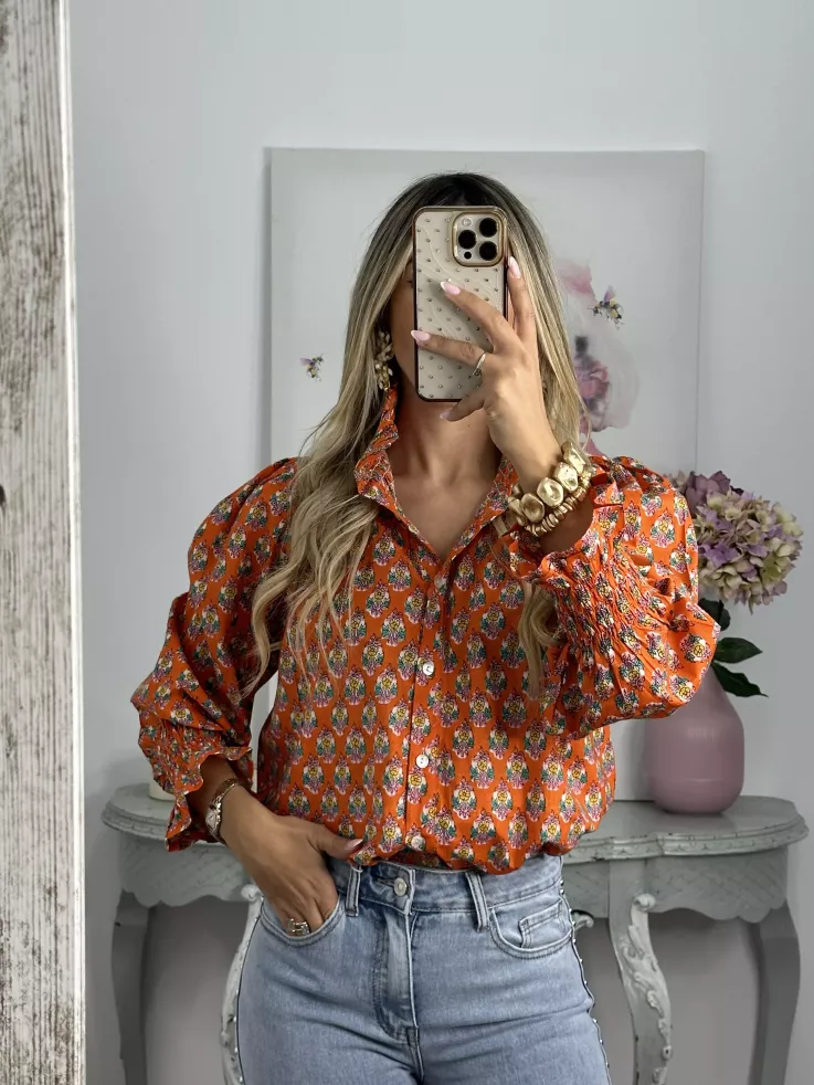 Camisa Rosalia naranja