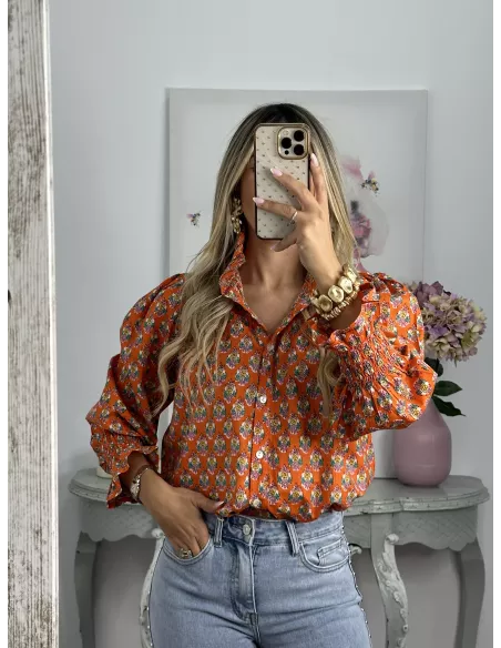 Camisa Rosalia naranja