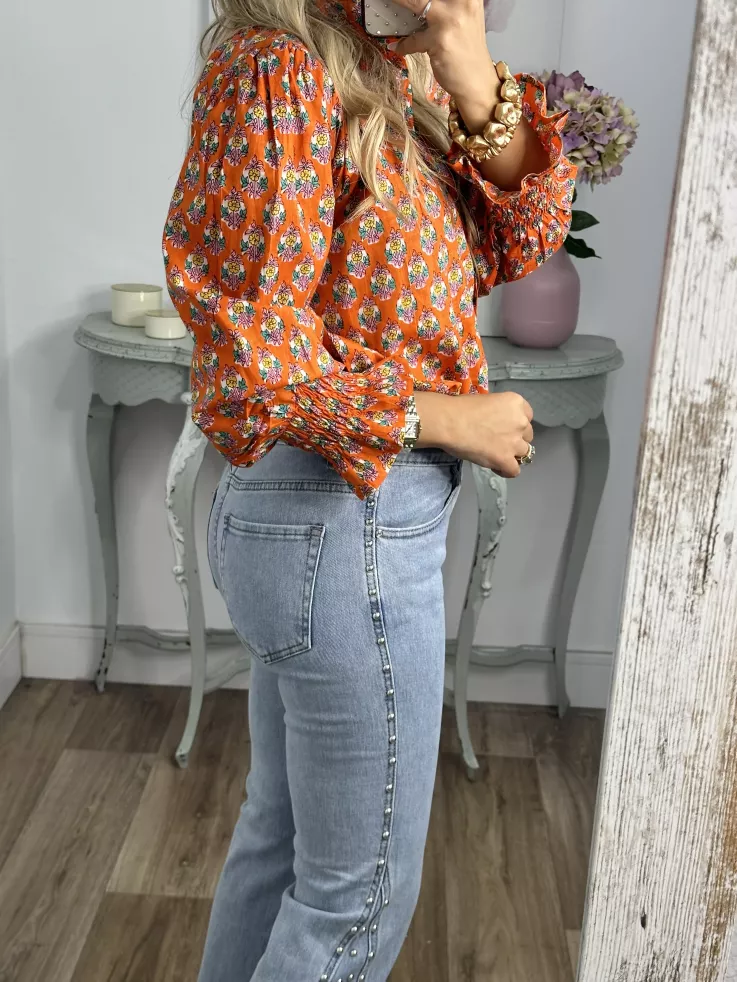 Camisa Rosalia naranja