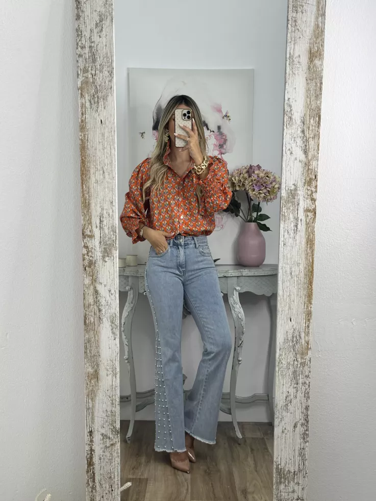 Camisa Rosalia naranja