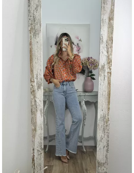 Camisa Rosalia naranja