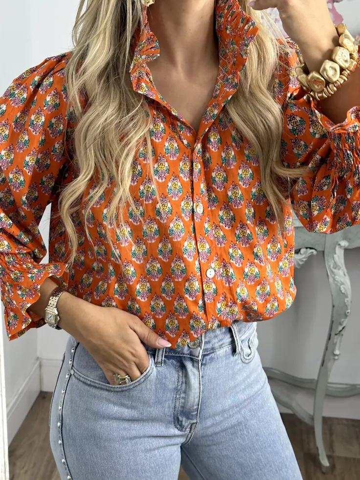 Camisa Rosalia naranja