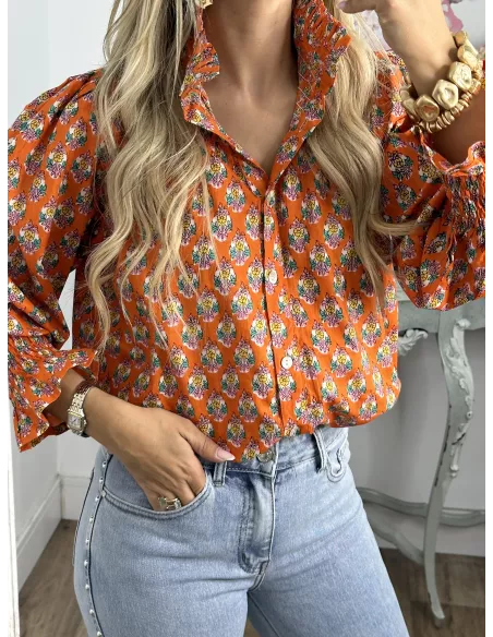 Camisa Rosalia naranja