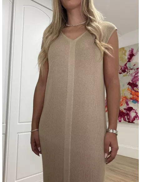 Vestido Adana camel
