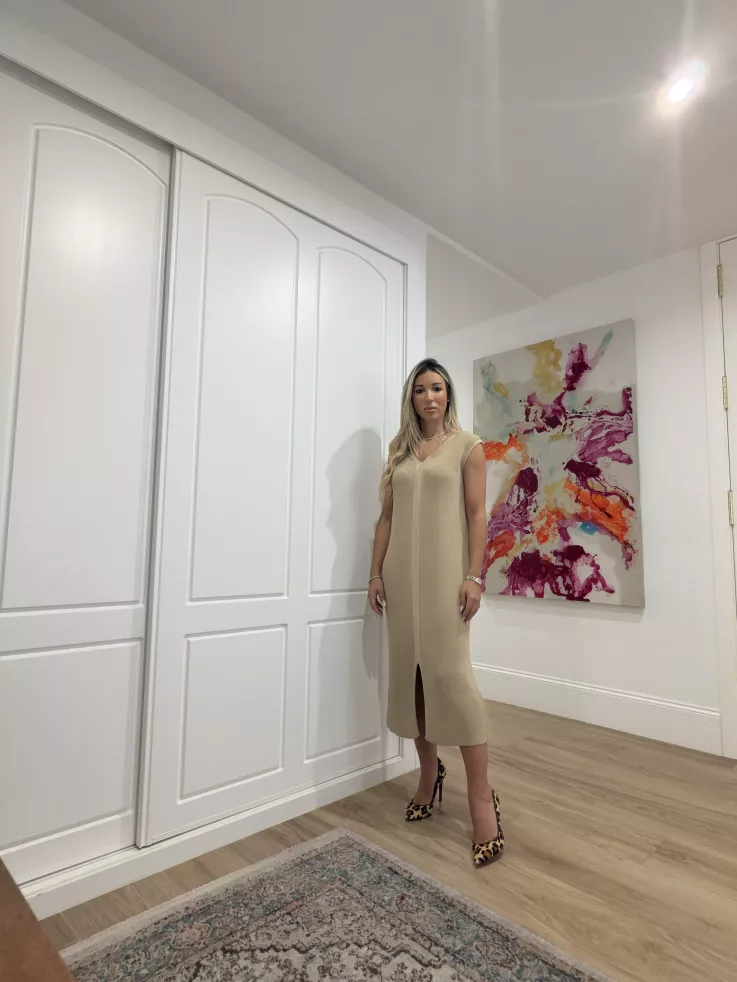 Vestido Adana camel