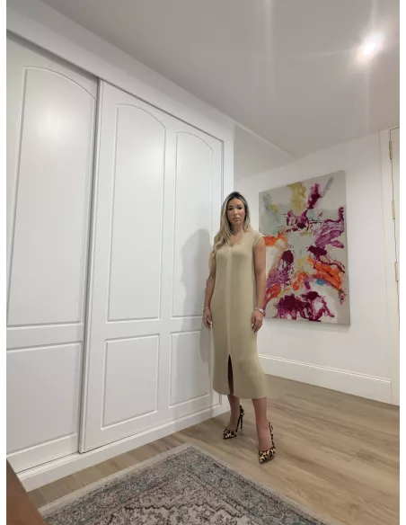 Vestido Adana camel
