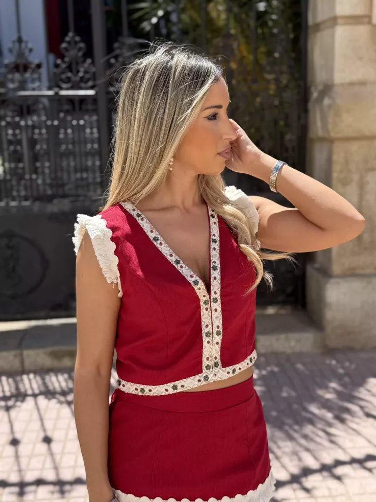 Conjunto Brisa rojo