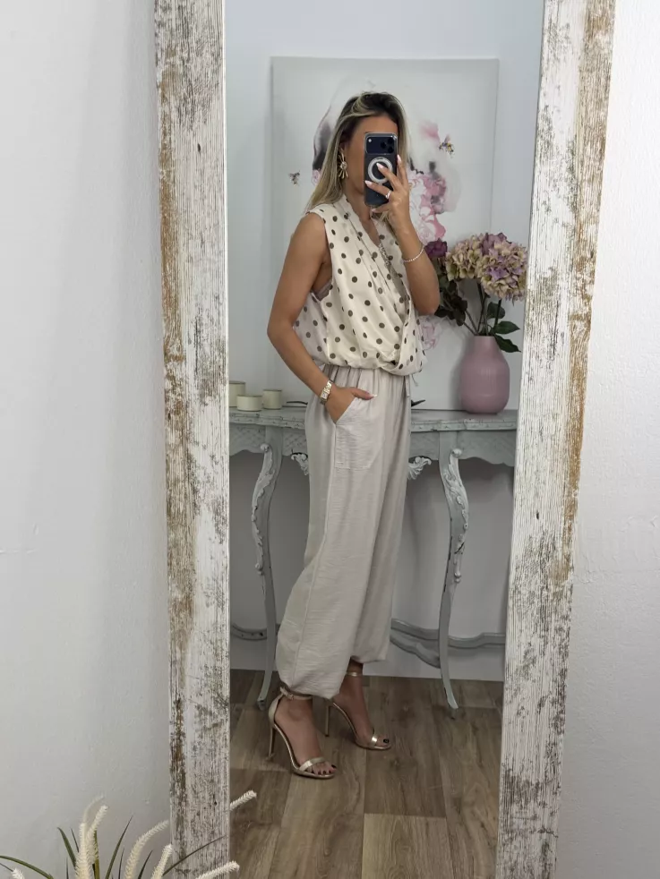 Pantalón Helena beige