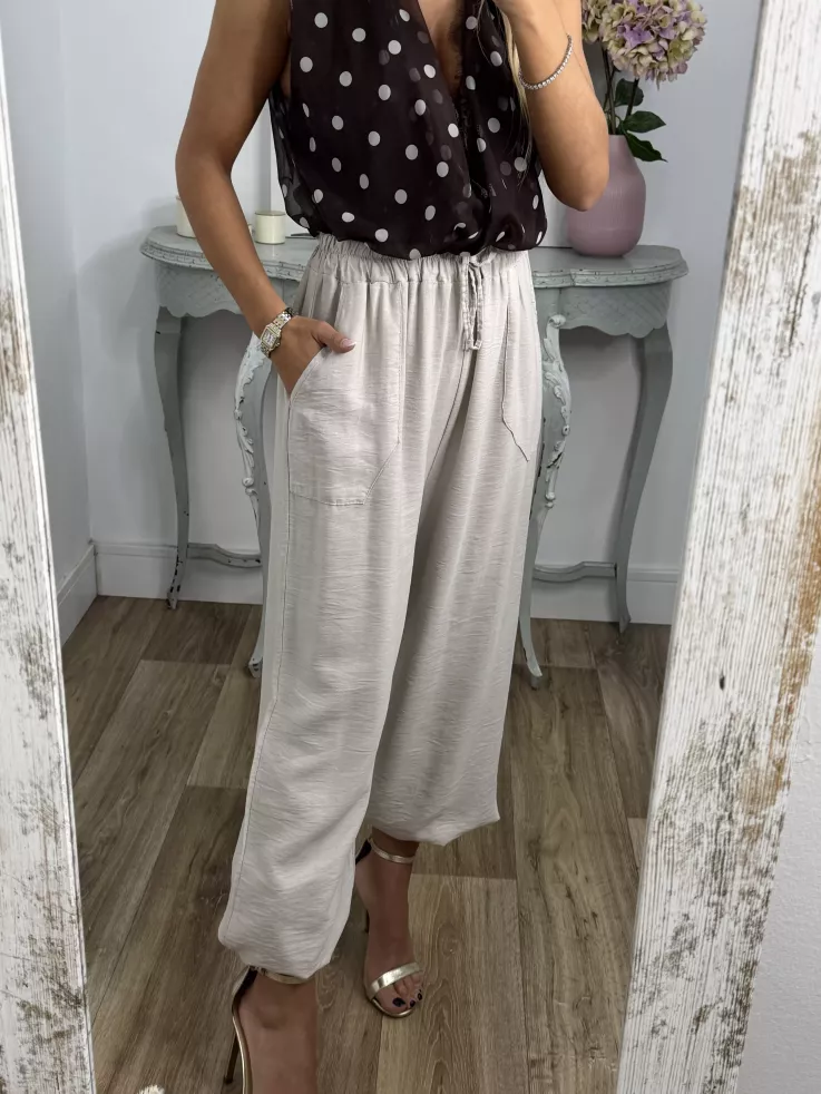 Pantalón Helena beige