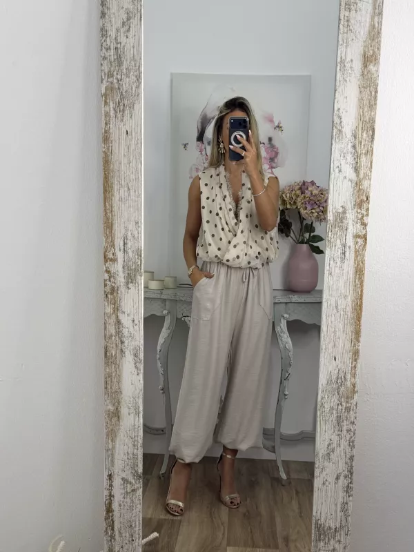 Pantalón Helena beige