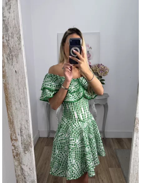 Vestido Tavira verde
