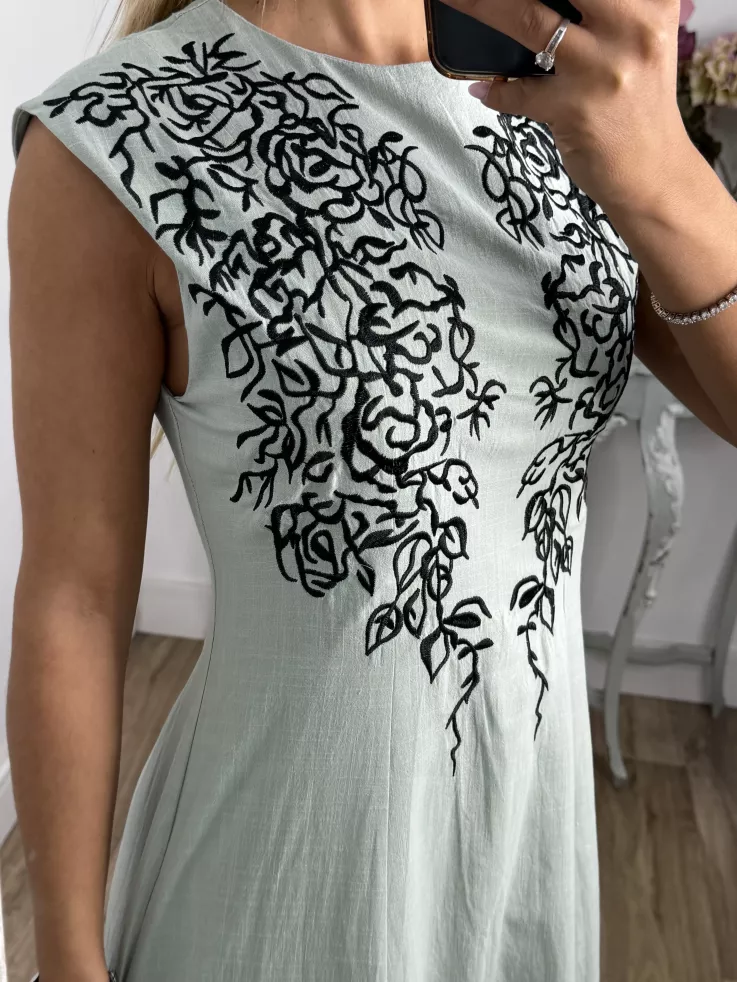 Vestido Bruna verdeagua