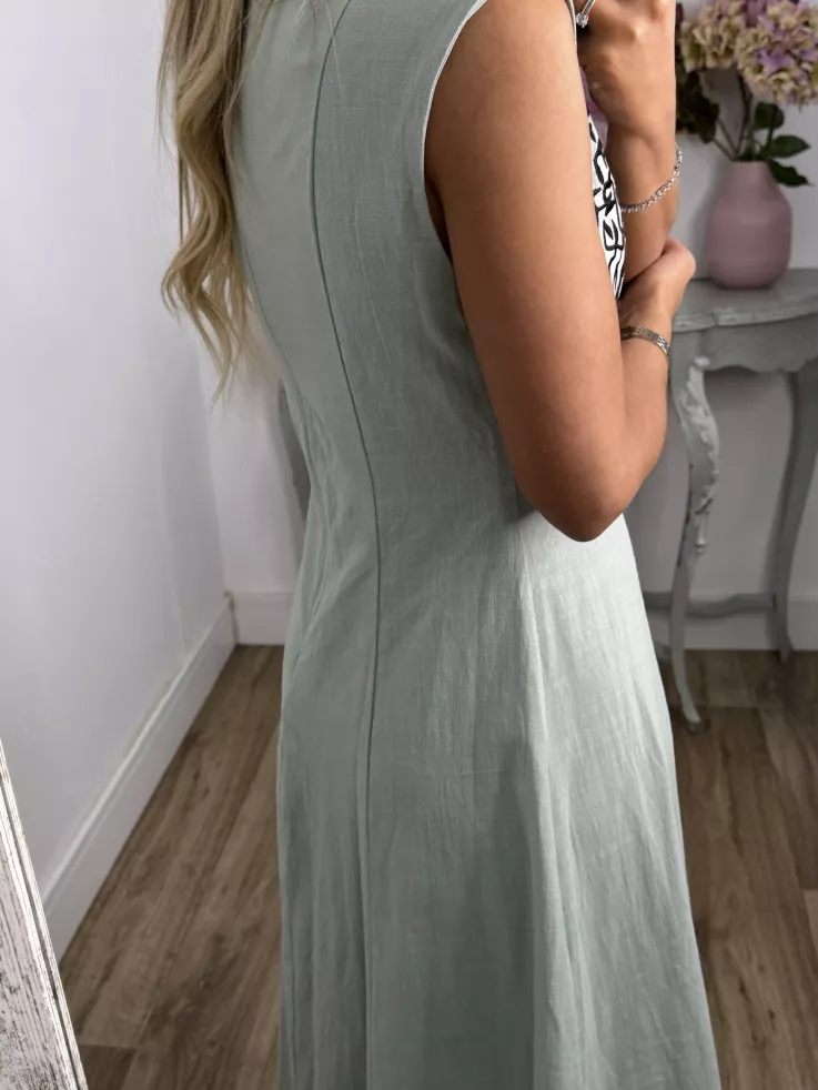 Vestido Bruna verdeagua