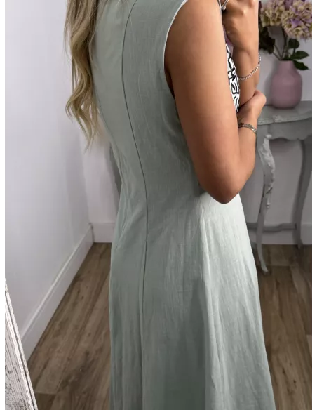 Vestido Bruna verdeagua