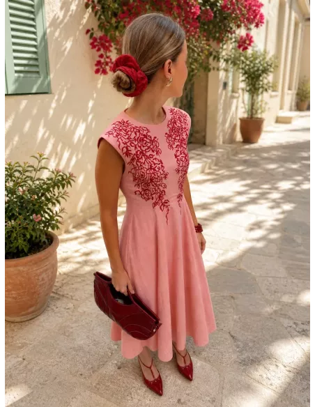 Vestido Bruna rosa