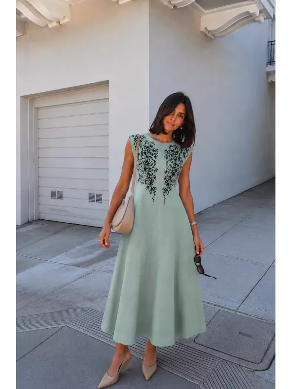Vestido Bruna verdeagua