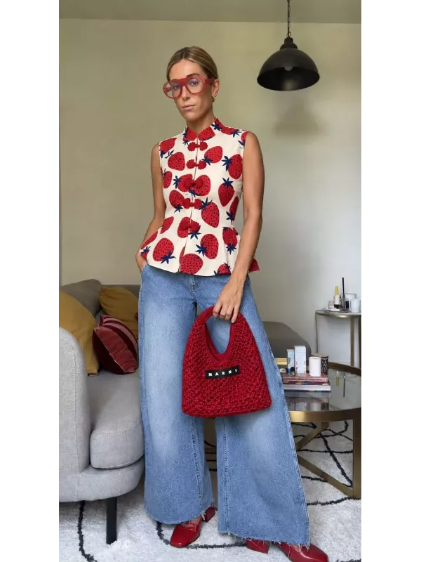 Camisa Goyesca Cherry