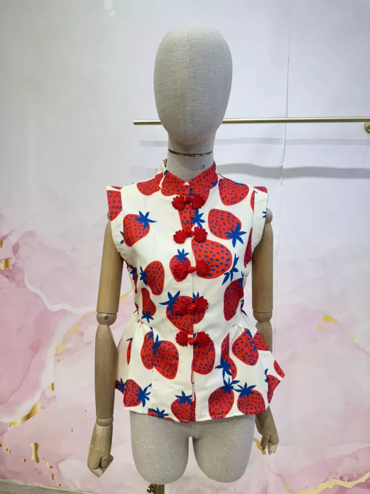 Camisa Goyesca Cherry
