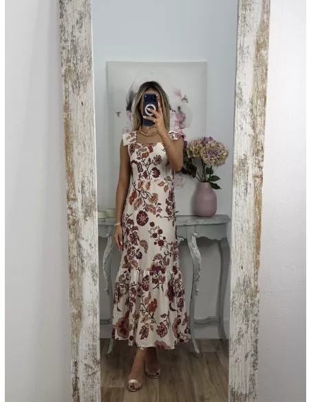 Vestido Holly teja