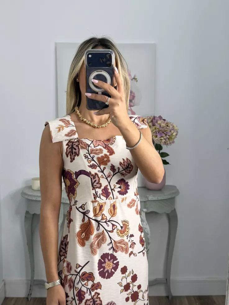 Vestido Holly teja