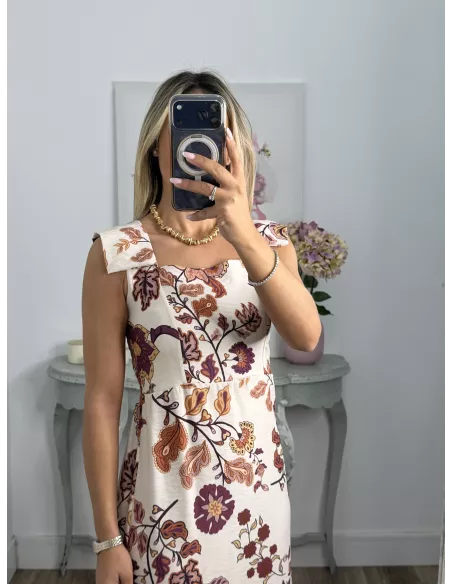 Vestido Holly teja