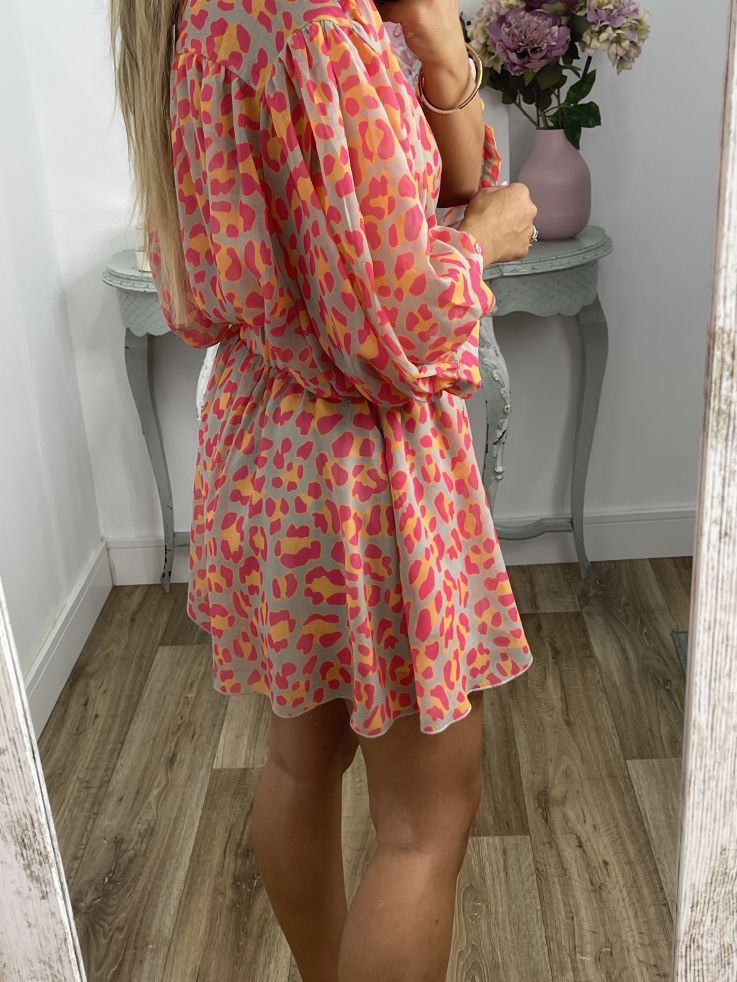 Conjunto camisa y short animal print