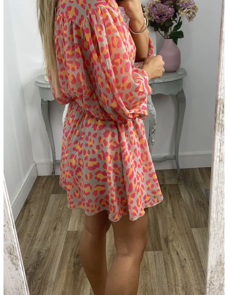 Conjunto camisa y short animal print