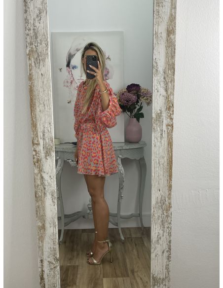 Conjunto camisa y short animal print