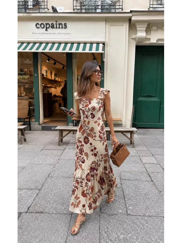 Vestido Holly teja