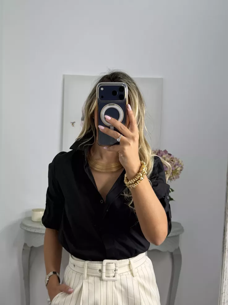 Camisa Selena negra