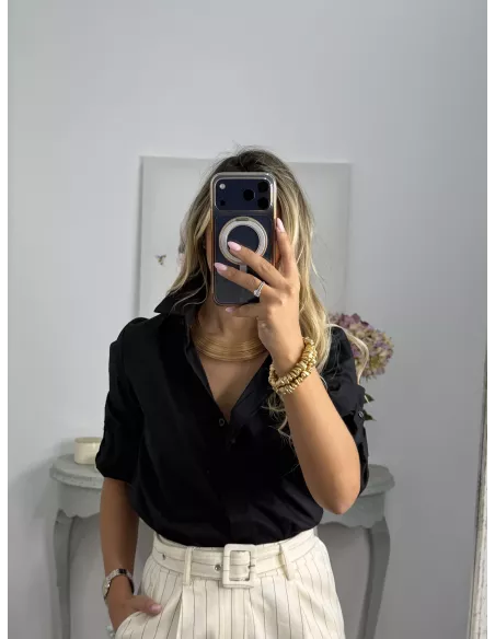 Camisa Selena negra