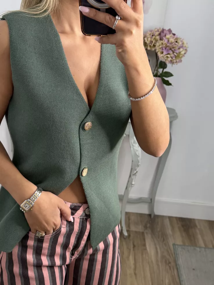 Chaleco Fina verde