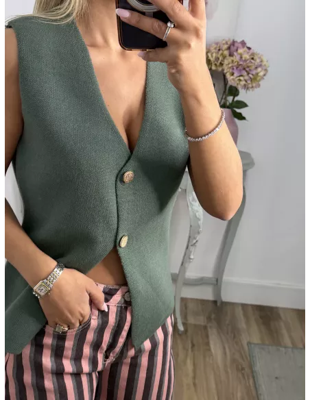 Chaleco Fina verde