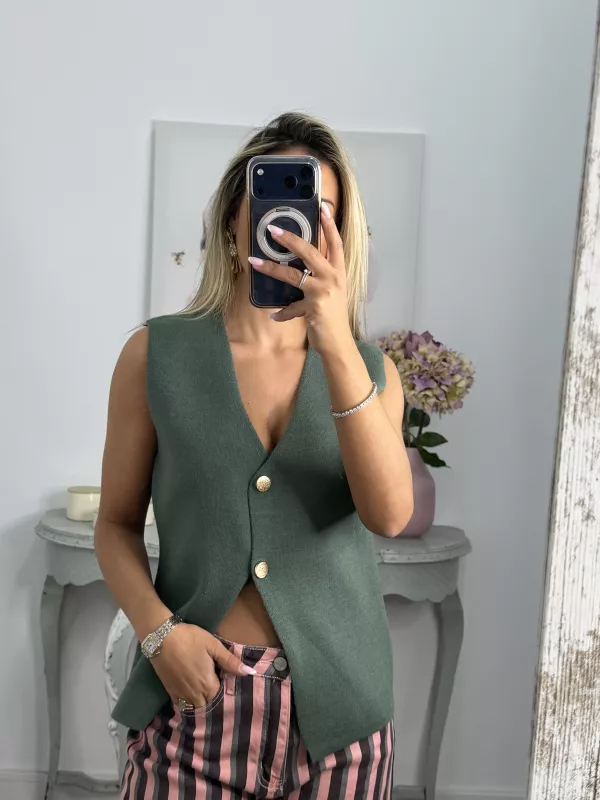 Chaleco Fina verde
